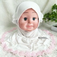 Baby Cover Hijab (Flower Lace) Age 0-3 Years Delivery In 1-2 Days