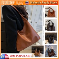 2024 POPULAR🔥Tote Bag Beg Tangan Wanita Totebag Leather Handbag Besar Shoulder Bag Women Handbag Wom