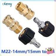 CHERRY 1Set Spray Sprinkler Quick Connector, Couplers Swivel M22-14mm/15mm to 1/4" Pressure Washer A
