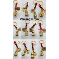 GANTUNGAN 12 SHIO KEYCHAIN MADE OF COPPER MATERIAL Lucky Coin Keychain | Symbol of Prosperity and We