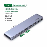 Ugreen 7in1 dual Usb c To Dua Hdmi hub 3.0 To TF PD New MacBook 2020