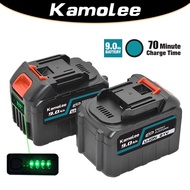 Kamolee 21V 9000mAh Battery For kamolee/Makita Power Tools