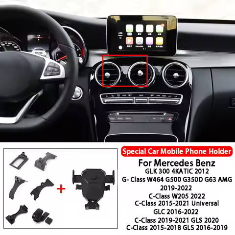 Car Mount Mobile Phone Holder For Mercedes Benz GLK 300 4KATIC G-Class W464 G500 G350D G63 AMG C-Cla