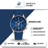 Beverly Hills Polo Club BHPC Jam Tangan Lelaki Men's Rubber Quartz Watch BP5015Y