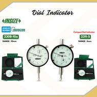 INSIZE Dial Indicator Standard Type Range 0-10mm / Compact Dial Indicator , Range 0-5mm