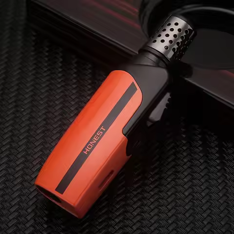 HONEST Windproof Direct Jet Gas Lighter BBQ Baking Cigar Lighting Outdoor Camping Ignition Portable 