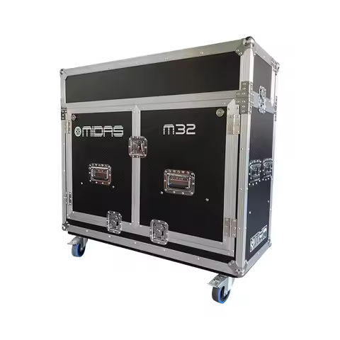 Customized Midas M32 Live Digital Mixer Hydraulic Flight Case With Wheels Outdoor Live Show Portable