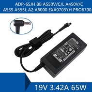 Laptop AC Adapter DC Charger Connector Port Cable For ASUS ADP-65JH BB A550V/C/L A450V/C A53S A555L 