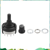 3P4T 3 Pole 4 Position Single Band Rotary Switch w Knob