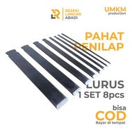 PAHAT UKIR KAYU MODEL PENILAP ( LURUS ) SERIES 8 PCS BAHAN BAJA KWALITAS PREMIUM