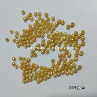 25gram 4mm Gold Light Pearl Beads