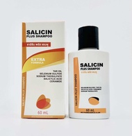 Salicin plus shampoo ซาลิซิน แชมพู 60ml รังแค หนังศีรษะมัน