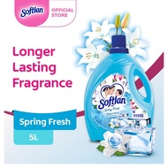 Softlan Anti Wrinkles Spring Fresh (Blue) Fabric Softener 5L