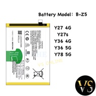 Battery B-Z5 for Vivo Y27 4G Y27s Y36 4G Y36 5G Y78 5G Premium Quality Battery