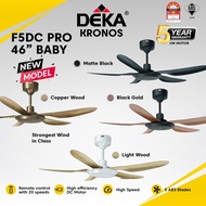 DEKA F5DC PRO 56" And Baby Fan 46" 5 Blade DC Motor 20Speed Remote Control Ceiling Fan kipas Siling
