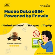 Macao eSIM Data Roaming | Unlimited Data | Topup Available | QR Code via Email - Powered by Frewie