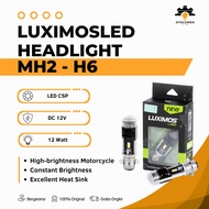 Motorcycle Headlight H4 12W DC Vixion Scoopy Verza 3 Feet White Yellow High low Tank MH2 - LUXIMOS
