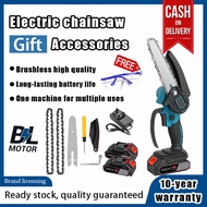 Brushless Electric Chain Saw 9980VF Cordless 6 Inch Cutting Portable Electric Chain Saw Battery Tree