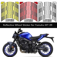 17 Inch Reflective Motorcycle Wheel Sticker Waterproof Hub Decal Rim Stripe Tape for YAMAHA MT09 MT-09
