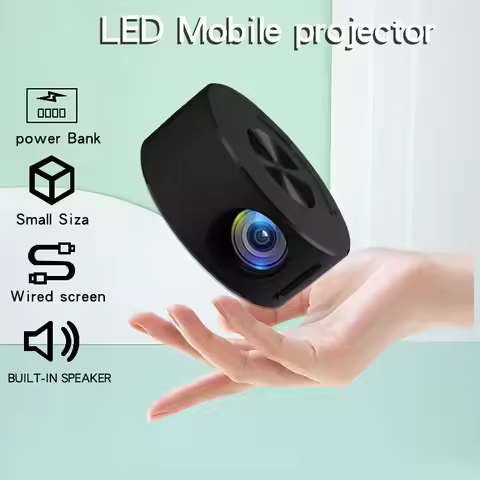 YT200 HD Home Theater LED Lighting Projector Portable Mini Projector, Mobile Home Theater