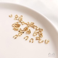 Color Preservation 14K18K Gold-Plated U-Shaped Horseshoe Buckle Protective Wire Finishing Buckle Bea