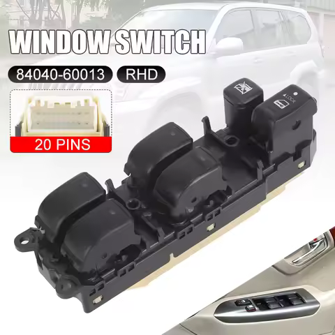 RHD Window Switch for Toyota Land Cruiser Prado J120 2003-2009 Wish ANE10 ANE11 ZNE10 ZNE14 2003-200