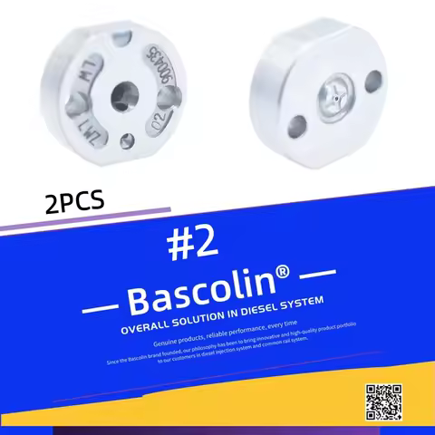 2PCS/Lot Bascolin #2 Valve Plate For 295040-6230,095000-5212 Injector,Hino J11C,Isuzu 4HK1/6HK1,Kobe
