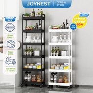 JOYNEST 5 Tier Ikea Trolley Rack Wheel Multifunction BookShelf Storage Kitchen Rak Dapur Rak Buku