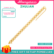 [BT5090] Rantai Tangan KERAWANG ZHULIAN Gold Plated Bracelet Jewellery Emas Saduran Barang Kemas