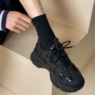 รองเท้าผ้าใบ รองเท้าผ้าใบผู้หญิง ดีไซน์เกาหลี รองเท้ากีฬาแบบลำลอง เสริมส้น 5ซม. ใส่ง่าย ใส่สบาย ระบายอากาศได้ดี