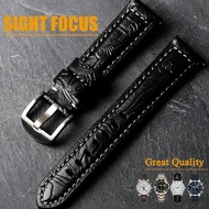 20mm 22mm 24mm Quick Release Pins Retro Leather Watch Band Vintage Embossing Leather watch Strap for