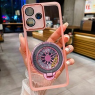 เคสสำหรับ Vivo Y19S 4G 5G Y200 Y 200 Y19s Y19 S 2024หมุนไจโรสโคปตัวยึดตัวจับเคสโทรศัพท์มีสีสันใส TPU