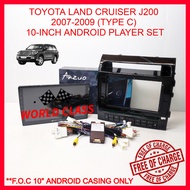 TOYOTA LAND CRUISER J200 2007-2009 (TYPE C) 10" SOUNDSTREAM ANDROID PLAYER FULL HD SCREEN(F.O.C ANDR