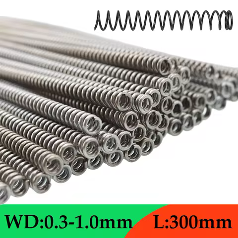 2pcs Y-type Compression Spring Steel 0.3 0.4 0.5 0.6 0.7 0.8 1mm Length 300mm Return Air Soft Metal 