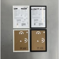 YLLEVAD frame, black / white, 13x18 cm