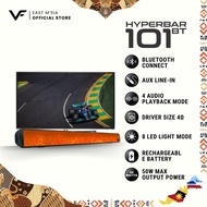 Vinnfier VF Hyperbar 101 BT Bluetooth Home TV Soundbar With 8 Light Show LED (50W)