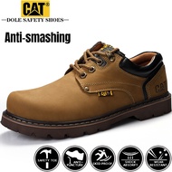 Caterpillar genuine leather shoes CAT safety shoes anti-smashing steel-toed tooling boots