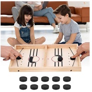 Table Hockey Fast Sling Puck Game Paced Table Football Juego Winner Board Family Party Games Wood Bo