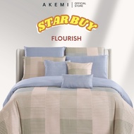 AKEMI Lyocell Flourish Quilt Cover Set 900TC (Super Single/ Queen/ King)