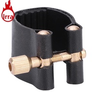 IRRA ​Ligature Fastener​, ​Plastic Cap​ Mouthpiece Cover​ ​Clarinet Ligature​, ​Durable PU Black ​Cl