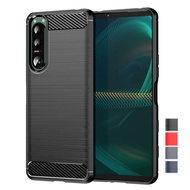 Carbon Fibre Phone Case for Sony Xperia 5 10 1 V IV III II XZ5 XZ4 XZ3 XZ2 XZ1 Compact XA2 Plus XA3 