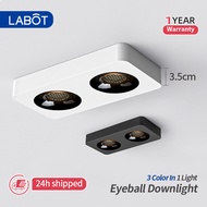 Nordic 3 Color Downlight LED Ceiling Light Surface Mounted 18W 2 Heads Anti-glare RA98 Eye-protect  