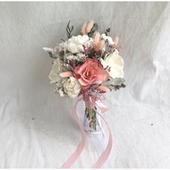 Sweet And Gentle Pink Pre-Wedding Bouquet Bunga Hiasan Bunga Bouquet Bunga Tangan Pengantin Flower B