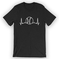 Baseball Heartbeat T-Shirt Baseball Shirt