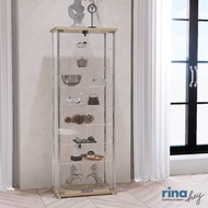 Rina Hey ตู้โชว์กระจก 8 ชั้นพร้อมกุญแจล็อค รุ่น SHOW/60