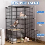 DIY Easy Assemble Cat Cage Stackable Cage for Cat Villa Collapsible Cage Cat House