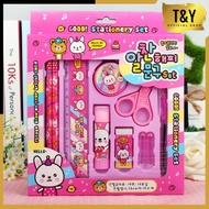 T&Y Stationery Package Set 8in1 Stationery Set Study Set Children Character Stationery Set Kindergar
