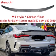 M4 G82 Carbon Fiber Rear Trunk Spoiler For BMW 4 Series Coupe G22 & G82 M4 420i 430i M440i Rear Spoi