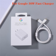 30W PD Fast Charger For Google Pixel 6 7 5 Pro 6A 5A 3 2 XL EU US USB-C Power Wall Charging Adapter 