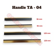 Minimalist Interior Drawer Cabinet Pull Handle TA-04 Black Gold Mirror